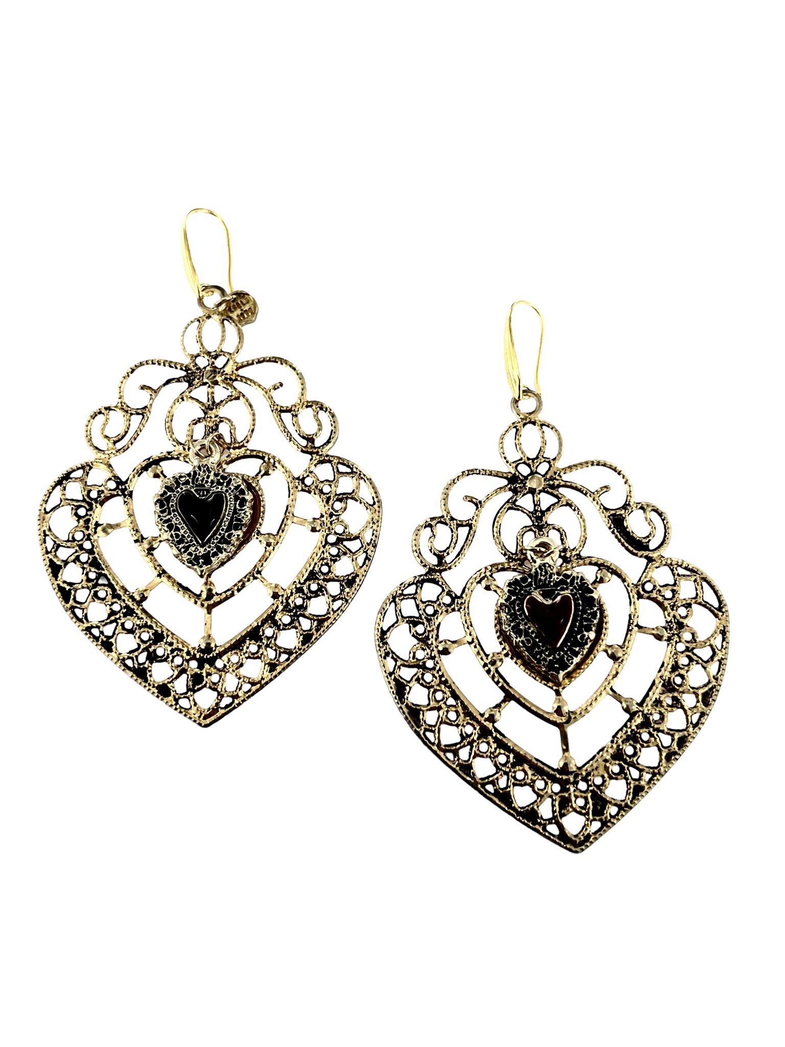 Orecchini Sacro Cuore Filigrana